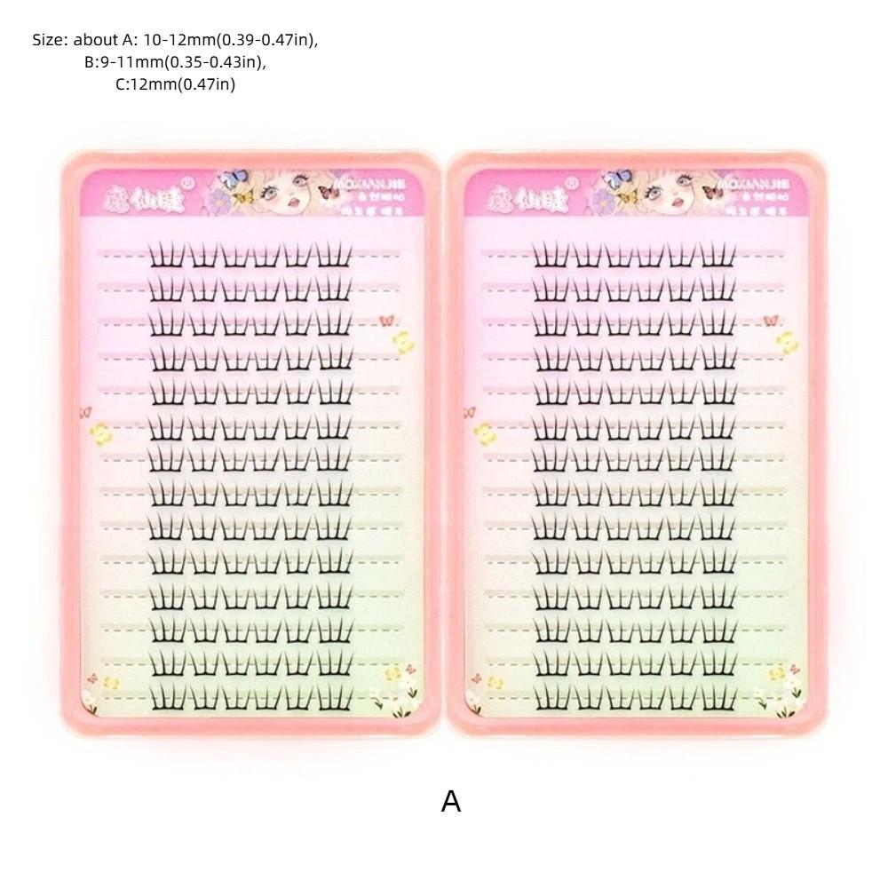 Black Color DIY Fake Lash Natural Style False Eyelashes New Lash Extensions for Idol Girls