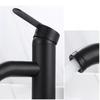 Basin Sink Bathroom Short/High Faucet Blacked Hot Cold Mixer Tap Water Basin Mixer Tap Household Bathroom Facilities