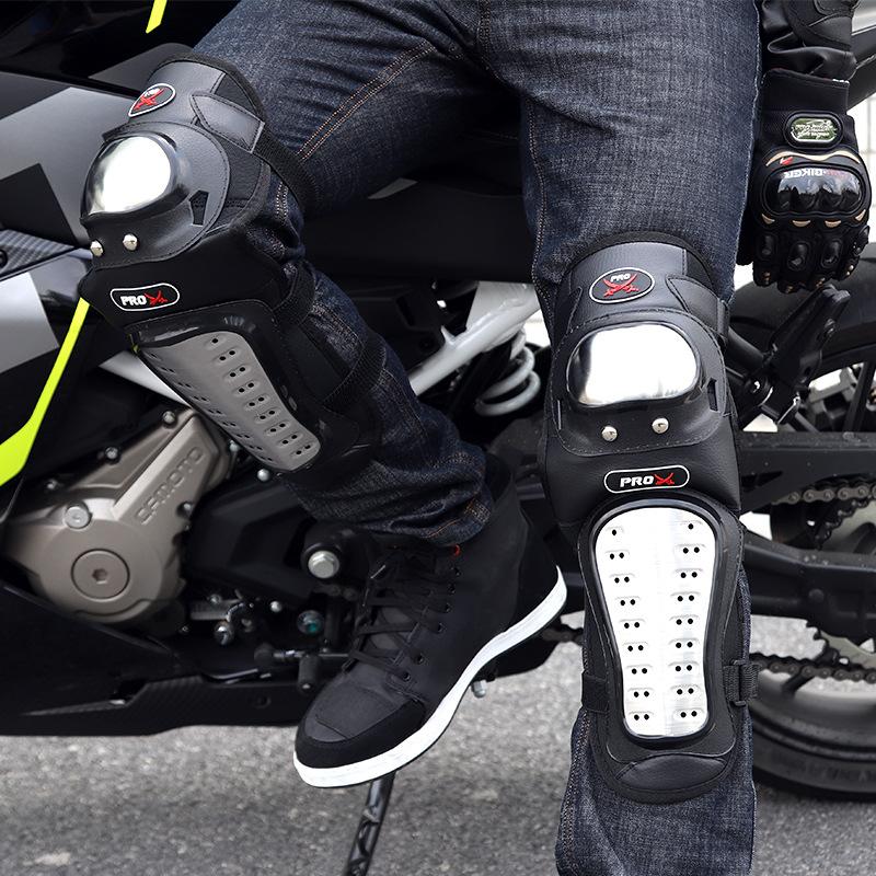 Motorcycle Protective Gear Mtb Knee Pads Elbow Pads Keep Warm Anti-fall Stainless Steel Protective Gear Motocross Accessories