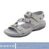 New 2025 Women's Large Size Printed Velcro Sports Sandals