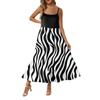 Women's Long Beach Casual Elegant Spaghetti Strap Maxi Dress Striped Low-key Flowing Bohemian Dress
