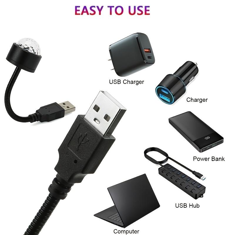 1pc Roof Starry Sky USB Night Light, LED Indoor Music Rhythm Magic Stage Effect Projection Light, Disco Party Atmosphere Light