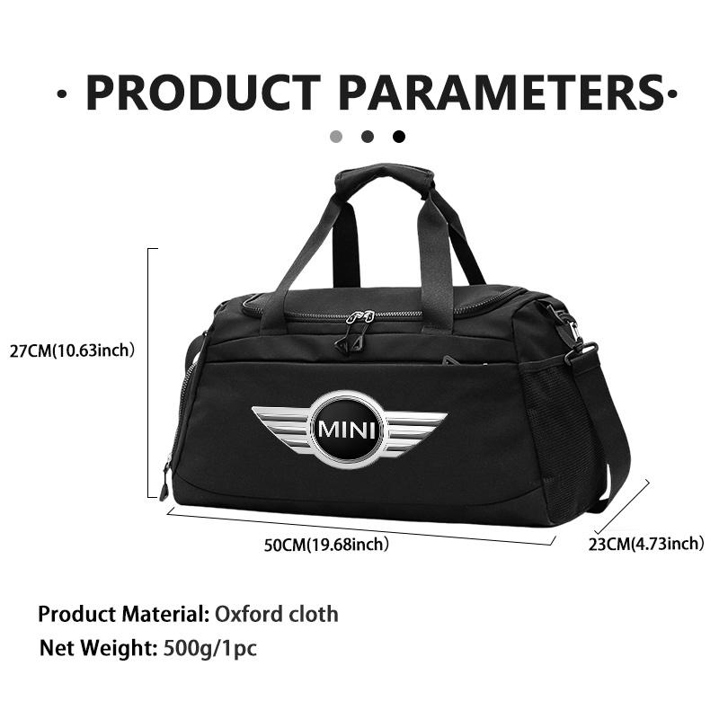 For MINI Car Logo Fitness Organiser Bag Travel Tote Crossbody Storage Bag Cooper One JCW R56 Countryman Clubman R50 R53 R58 Gzpxv22