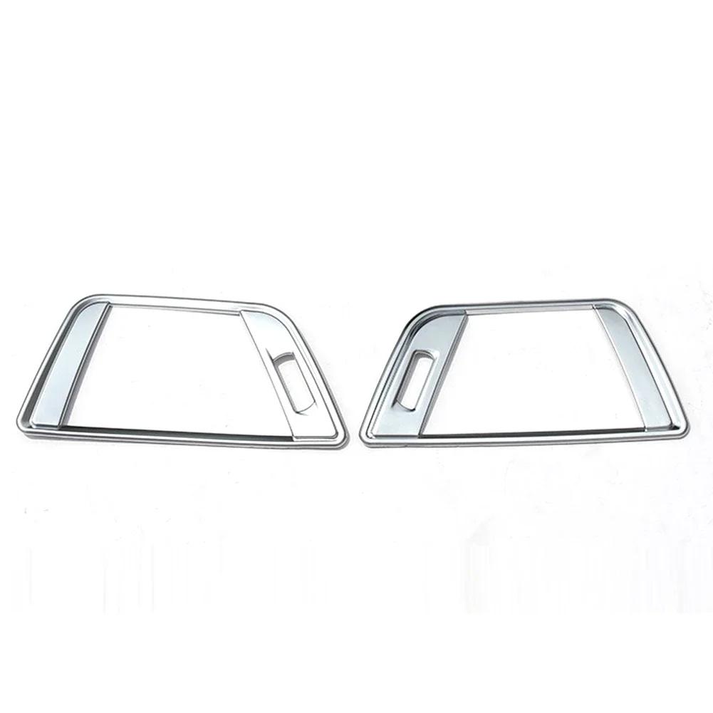 

2 шт. наклейки на боковую крышку вентиляционного отверстия кондиционера из углеродного волокна для BMW 3 серии F30 2013 2014 2015 2016-2018 серебряный