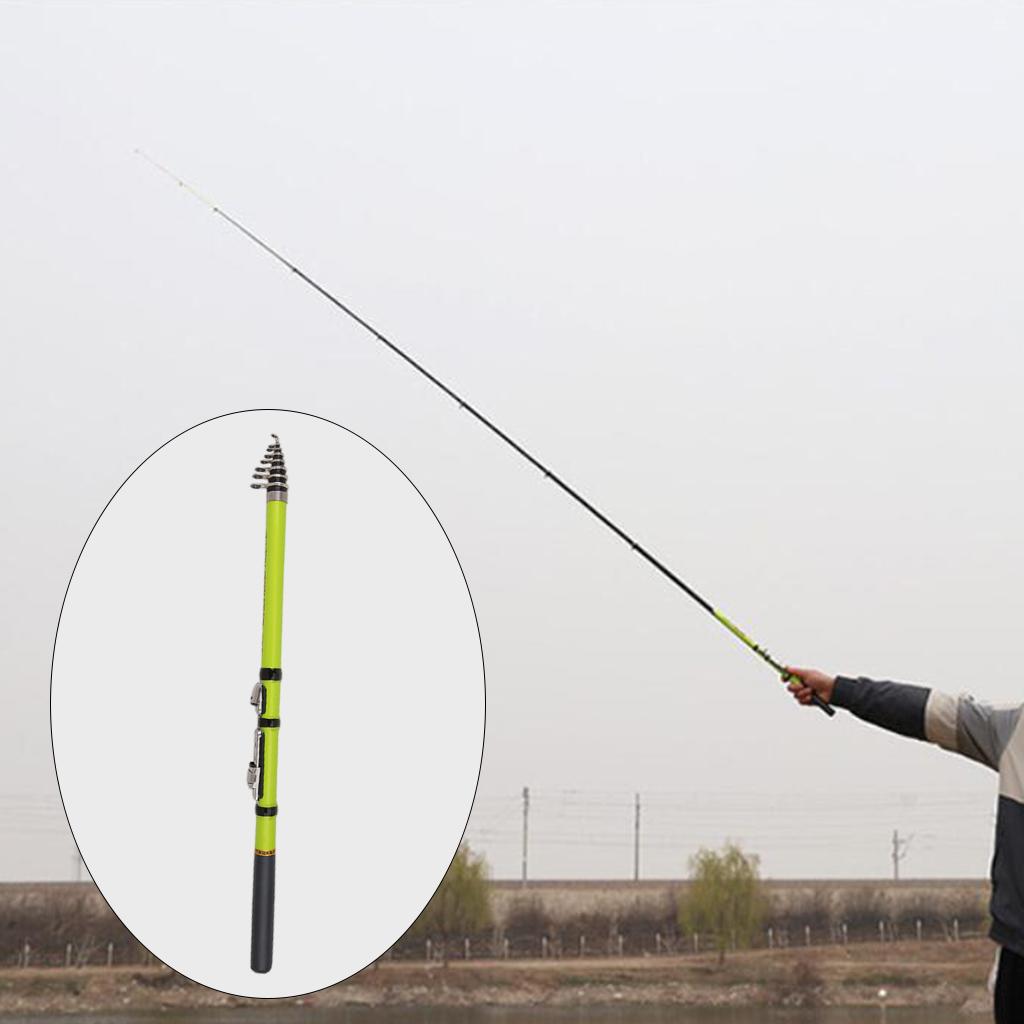 Carbon Fiber Telescopic Fishing Rod with Reel Seat Combo for Sea , Ultralight Weight, Fatigue
