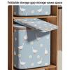 Foldable Quilt Storage Bag Clothes Storage Bins Daisy Closet Organizer Storage Containers Sorting Storage Box with Handles