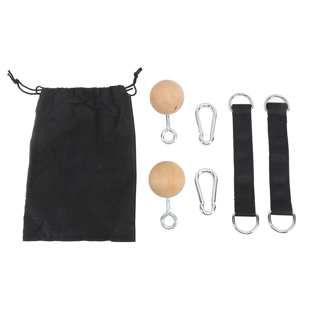 Wooden Pull Up Balls Rock Climbing Holds Training Set Arm Strength Trainer Pull Up Ball