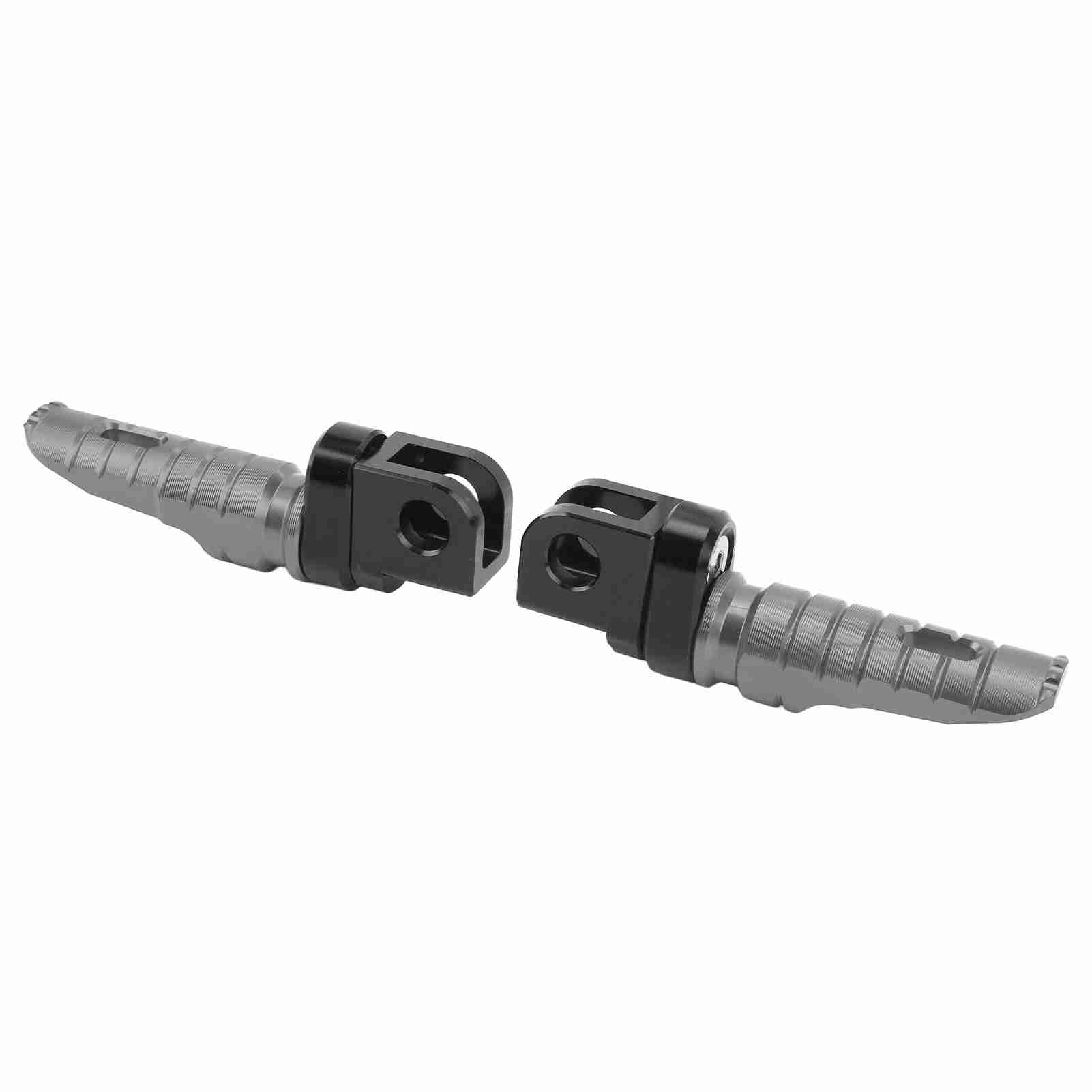 

1 Pair Motorcycle Front Foot Pegs Short Handle CNC Process T6063 Aluminum Alloy Replacement for CFMOTO 450SR 2022‑2023 Grey