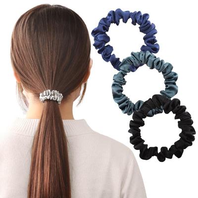 ROQUE Elástico de Seda para Cabelo Seda para Cabelo Tamanho P de Sortido B [Supervisionado por Cabeleireiro] [100% Seda] Laços, Acessórios, (Conjunto 3),