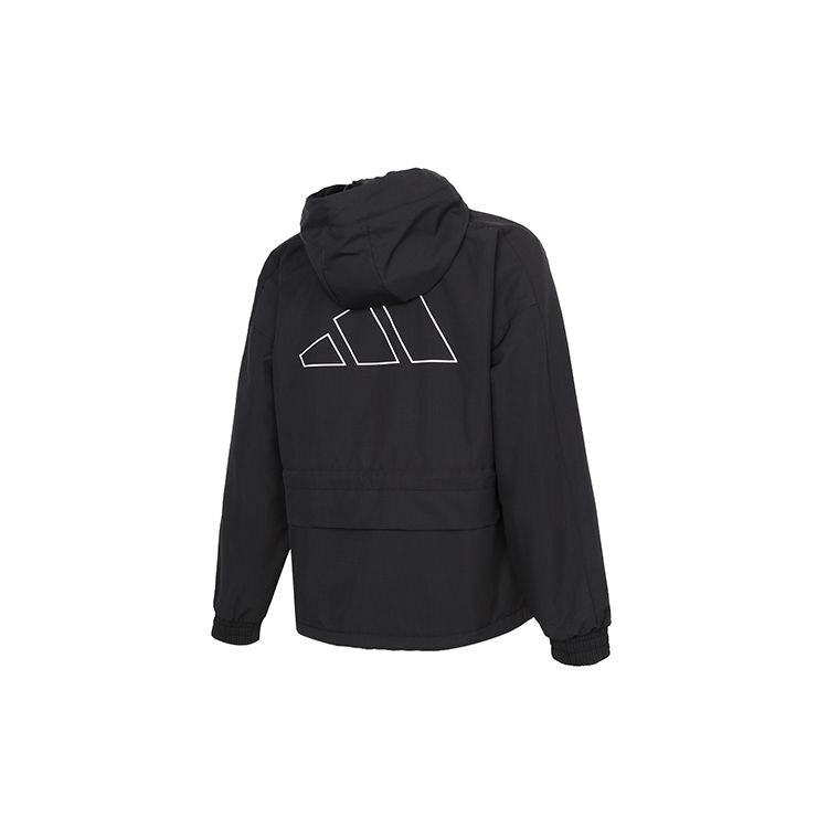 adidas Cny Series Jacket Sports Training Printed Woven Hooded Jacket Women Jackets Black GP0624