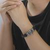LIKGREAT Halloween Skull Bracelet for Men Gothic Leather Rope Bracelets Braided Bangles Jewelry Homme Accessories Gift Wholesale