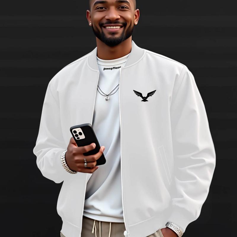 

Men s Fleece-Lined Baseball Jacket, Warm & Windproof, Perfect for Winter Layeringozy XXL