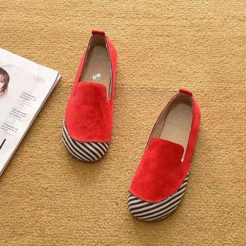2025 New Spring Flat Heel Single Shoes Doudou Shoes Flat Shoes Cloth Shoes Round Head Leopard Print Lazy Shoes Fisherman Shoes Women's Tide