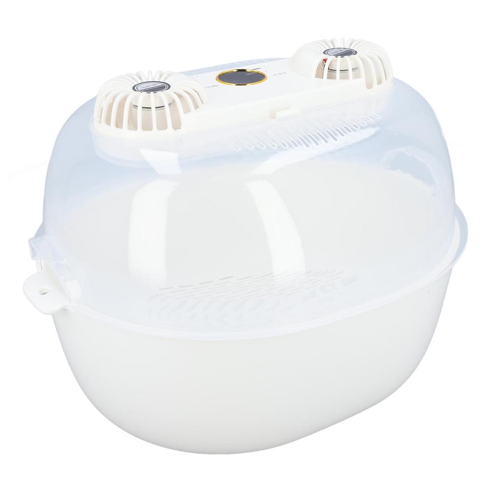 Haushalts-Auftaubox mit Doppelventilator, Doppelschicht-Abtropfgestell, 1800 mAh, Timer, abnehmbar, USB-Aufladung, UV