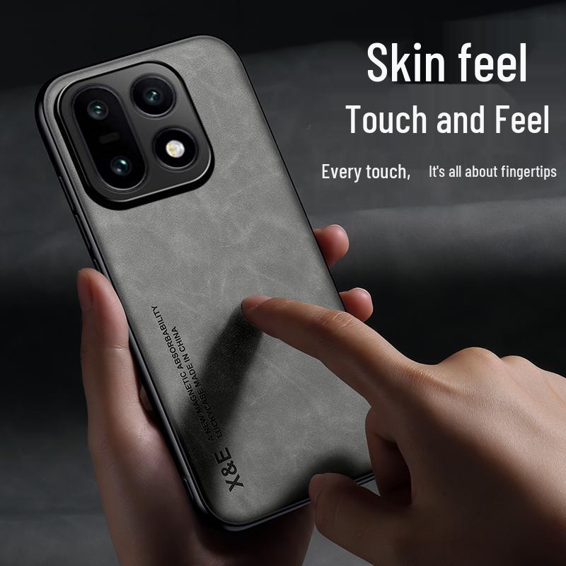 OnePlus 15 Lambskin Magnetic Case - Thin, Lightweight, Business Protective Cover