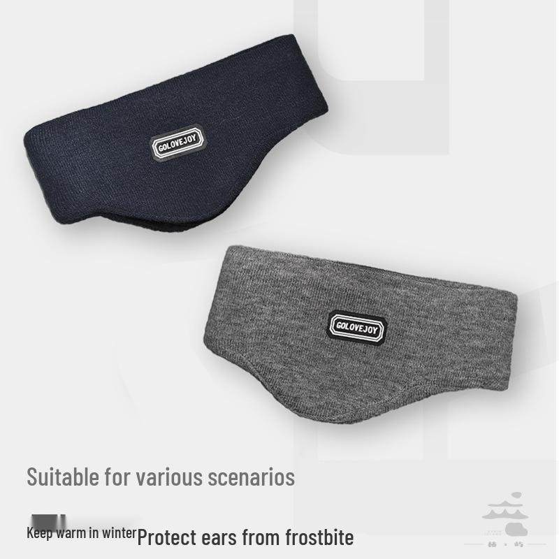 Herren Fleecegefütterte Ohrenwärmer & Stirnband: Winter Winddichte Ohrenwärmer zum Radfahren