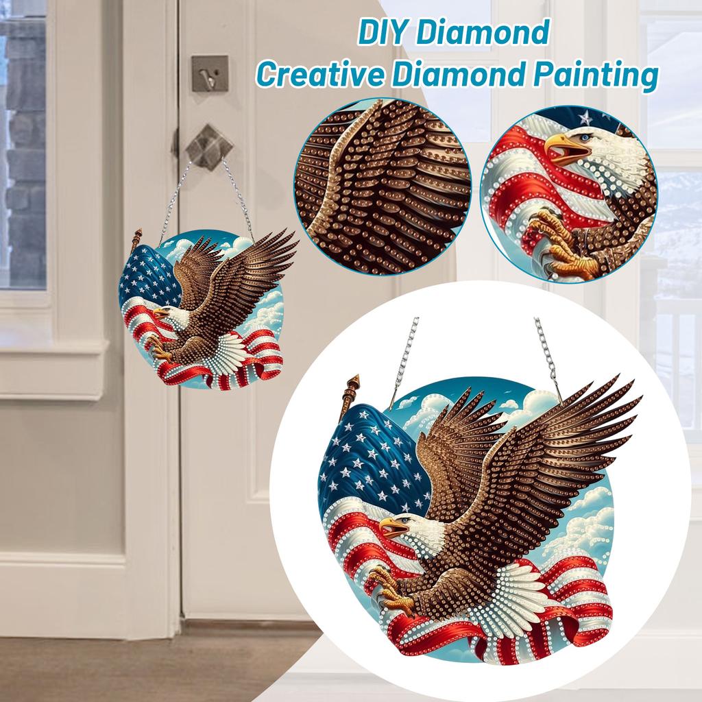 3D Creative American Flag And Painting Wall Hanging Living Room Wall Hanging Home Decoration