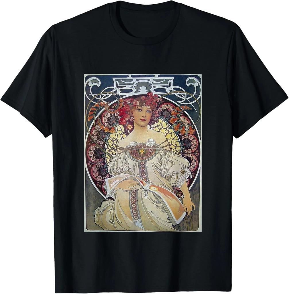 Daydream Mucha Dream Art Fantasy Elegant Art Nouveau T-Shirt