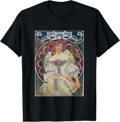 Daydream Mucha Traumkunst Fantasie Elegant Art Nouveau T-Shirt