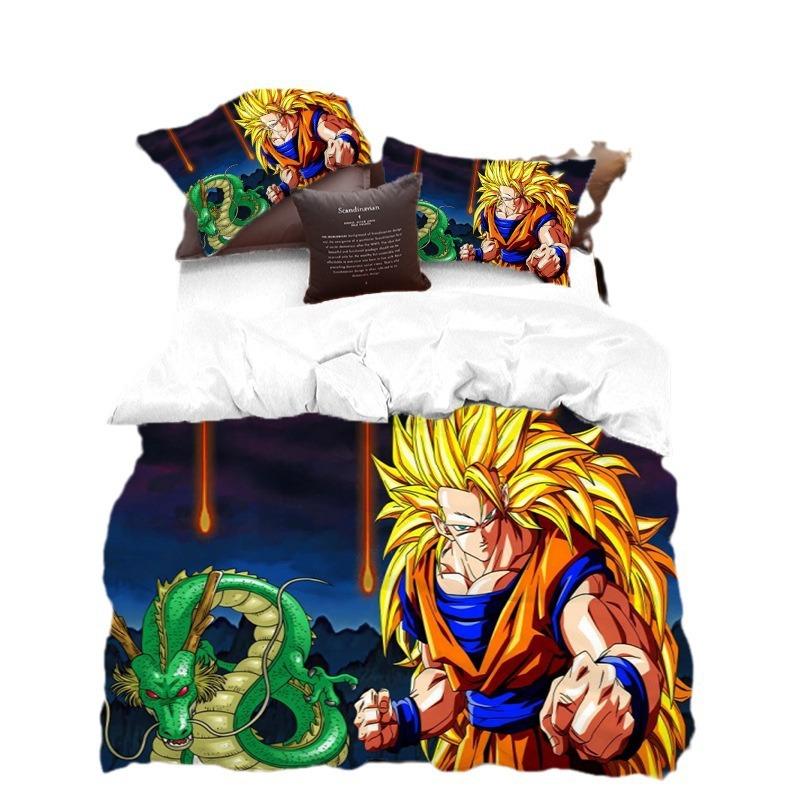 Bed Three-Piece Quilt Cover Pillowcase Digital Printing Four-Piece Set