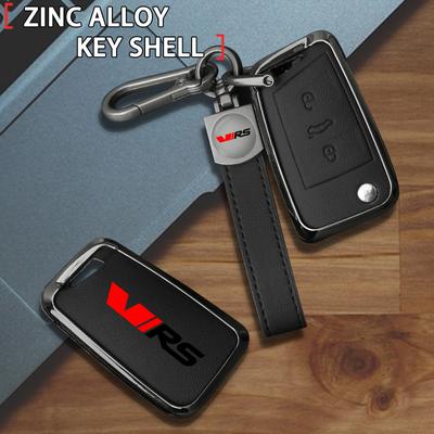 EBL2 Geeignet für VIRS Kamiq Karoq Roomster Superb Kodiaq Octavia Fabia Rapid Citigo Autoschlüsselhülle Legierung Leder Autoschlüssel Schnalle