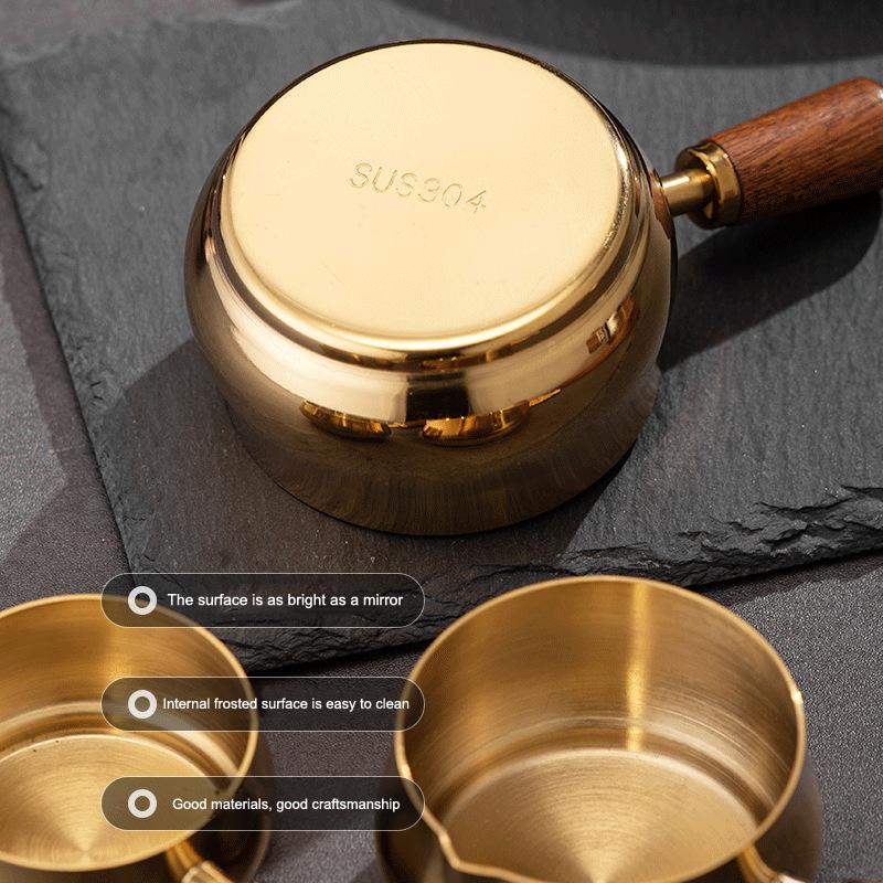 1 szt. Kubek na sos ze stali nierdzewnej Kubek na sos Worcestershire Kubek na dressing do steków Drewniany uchwyt Talerzyk do maczania sałatki pomidorowej Narzędzie kuchenne