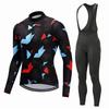 Cycling Suit Spring and Autumn Long Sleeve Suit Men's Mountain Bike Equipment Cycling Suit Suit