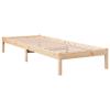 VidaXL Extra Long Bed Frames Without Mattress 100x210 Cm Solid Pine Wood, Bed, Bedroom Furniture, Wooden Bed, Single Bed, 852404