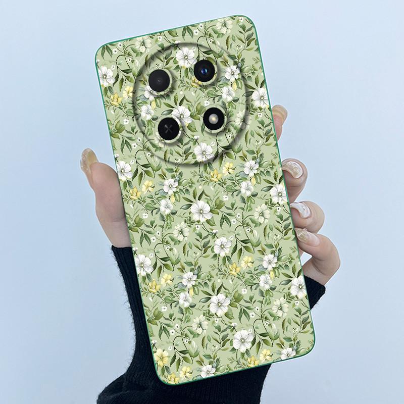 For Huawei Nova 12i Case 12 i Silicone Protective Cover Fashion Simplicity flower Funda for Huawei Nova 13i Nova12i Coque Capa