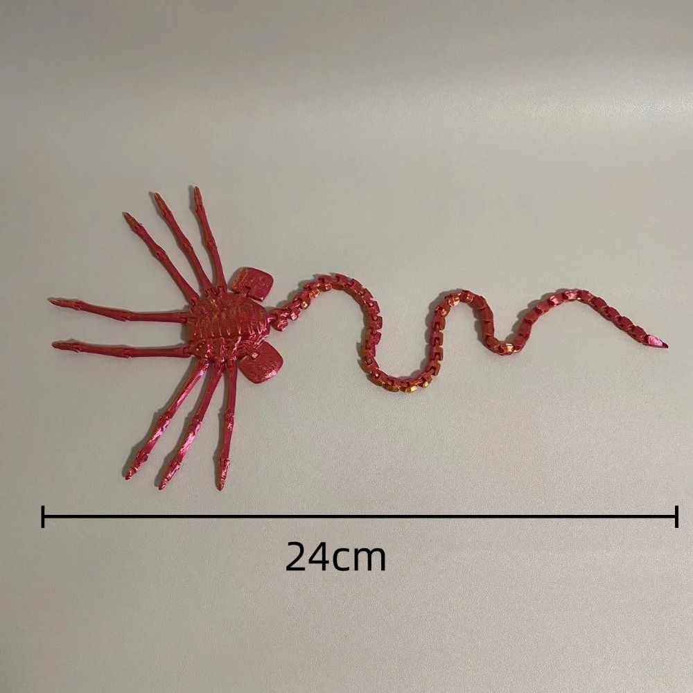 Desktop Decoration Alien Facehugger Model With Flexible Joints Animal Model