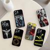 Capa de Celular de Luxo da Banda de Rock N-Nirvana Para iPhone 17,16,15,14,13,12,11 Plus,Pro Max,XS,Capa Preta Macia