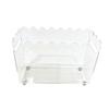 Decorative Acrylic Document Rack with Clear View Panels, Paper Holder for Magazines, Files, and Reading Materials