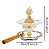 Incense Burner with Clip Metal Simple Party Supplies Ornament Rotating Censer for Table