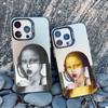 Art Aesthetic David Mona Lisa Phone Case For iPhone 16 15 14 13 Pro Max Mini 15 14 Plus 12 11 Pro Max Shockproof Laser Cover