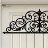 Metal Wall Art Scroll Art, Black Decor, 2D Sculpture for Versatile Decoration Living Room, Elegant Home Decor Hallway Front Porch Bedroom Above