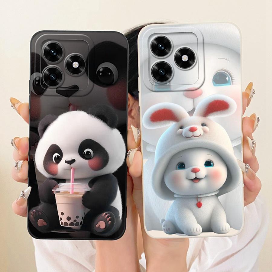 For Honor X5c Plus Case Cute Panda Rabbit Painted Silicone Soft Phone Cases For HonorX5C X 5 C Plus Len Protection Back Cover