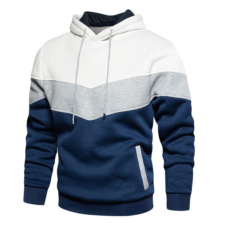 Men's Colorblock Casual Sports Hoodie for Fall/Winter