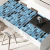 Black and Blue Brick  Pattern Peel and Stick Wallpaper Self Adhesive Contact Paper Removable Waterproof Wallpaper For Furniture Renovation