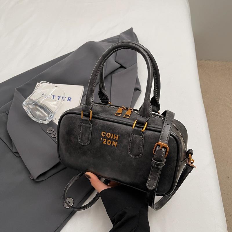 

Popular bowling bag women s new high-end retro casual handbag shoulder messenger bag