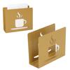 2PCS Freestanding Design Napkin Holder Stainless Steel Table Napkin Holder  Restaurant Use