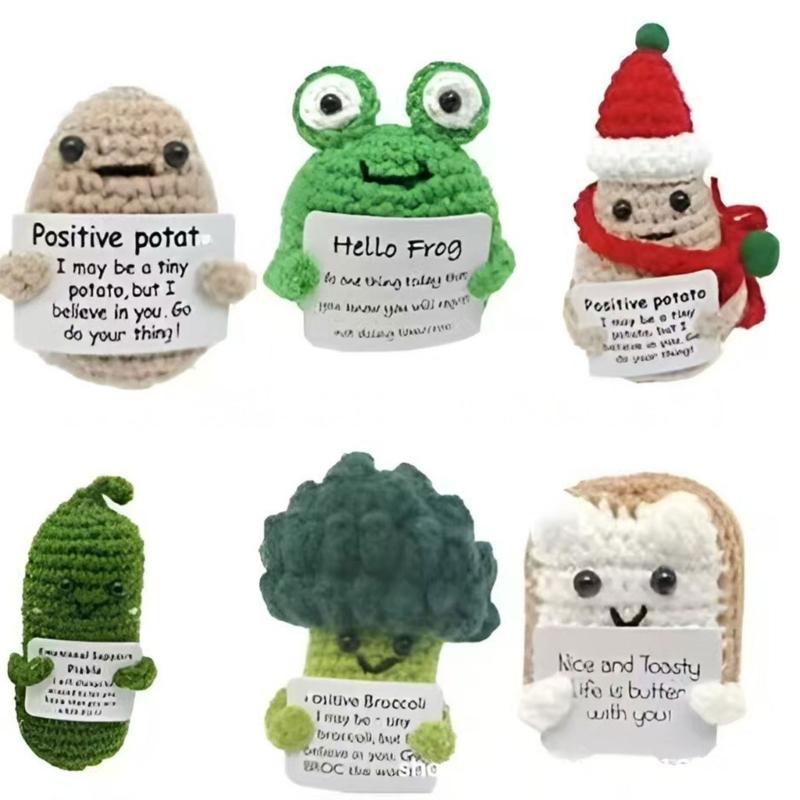 Feiertags-Countdown-Kalender mit täglichen Häkelüberraschungen, Acryl-Dekorationen zur emotionalen Unterstützung als Weihnachtsgeschenk