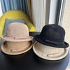 Breathable Cotton and Linen Sun Hat Women's Retro Dome Top Hat Versatile Fisherman Hat Basin Hat Sunscreen Sun Hat
