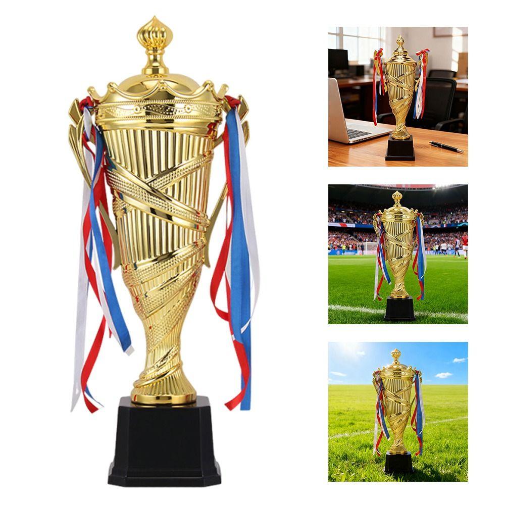 Golden Color Metal Model Trophy Metal Material Golden Statues Cupaward  Competition Soccer
