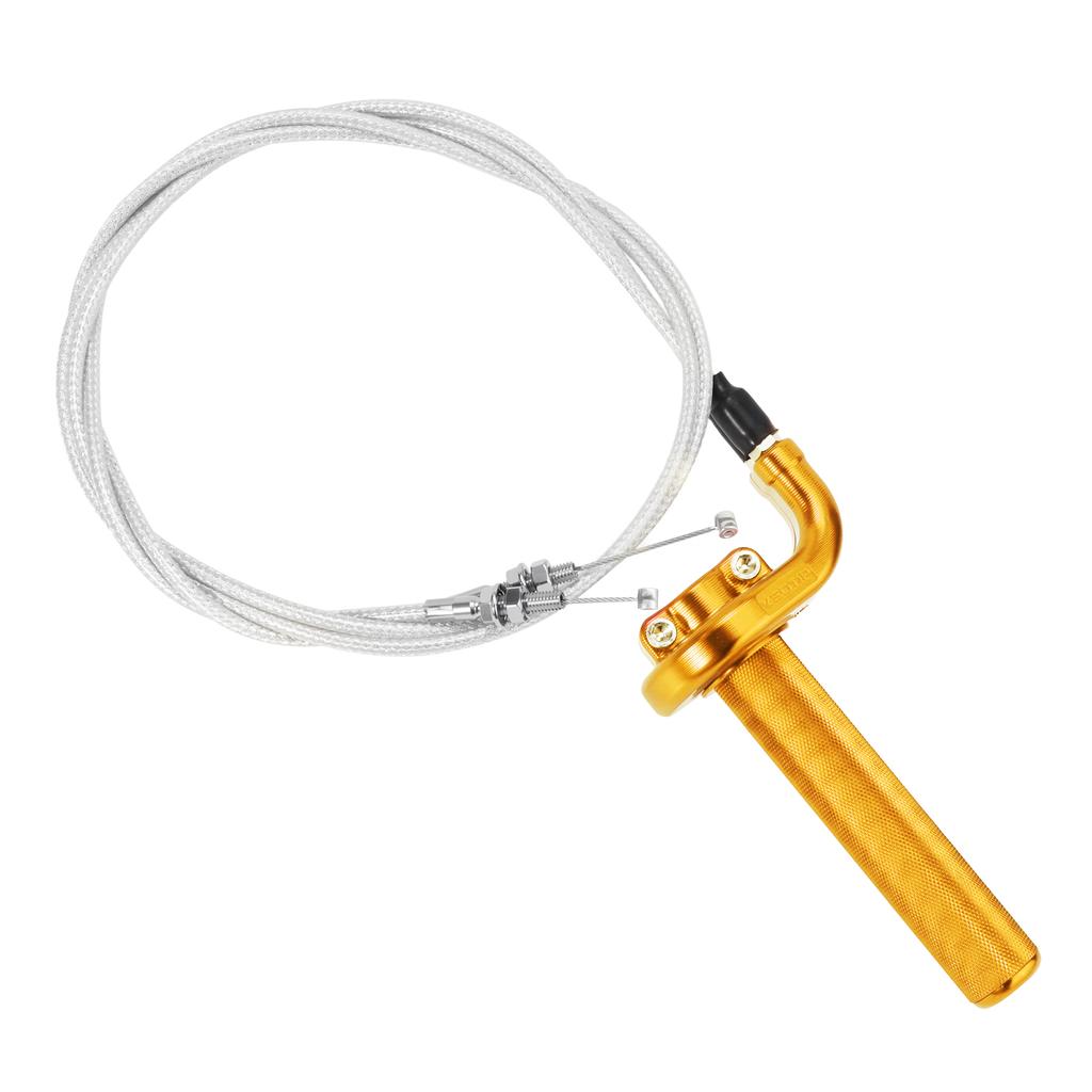 Alconstar 7/8" CNC Aluminum Throttle Grip Twist Quick Action Gas Throttle Cable Set For Honda CRF XL XR 250 350 450