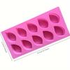 10-Cavity Leaf Shape Silicone Mold Handmade Soaps Chocolate Candy Baking Mold Fondant Molds Cake Decor Moulds