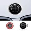 7Pc Front Hood Logo 82mm Rear Badge 74mm Hub Cap 56/68mm Steering Wheel Sticker 45mm For BMW E34 E36 E46 E61 F90 E91 F10 E92 F07 CUP1
