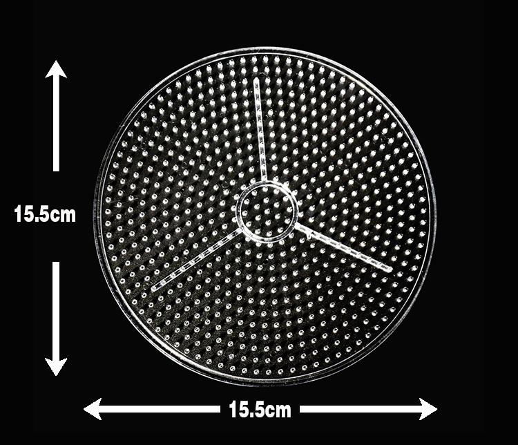 Fuse Beads Boards 5mm Large Clear Plastic Pegboards for Kids Craft Beads Pixel Puzzle Pegboards Creative Handmade Craft Toy Gift