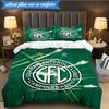 3PCS Football Club Emblem Printed Soft Bedding Set,Including 1pc Duvet Cover And 2pcs Pillowcases Perfect for Bedroom, Dormitory, Fan gift