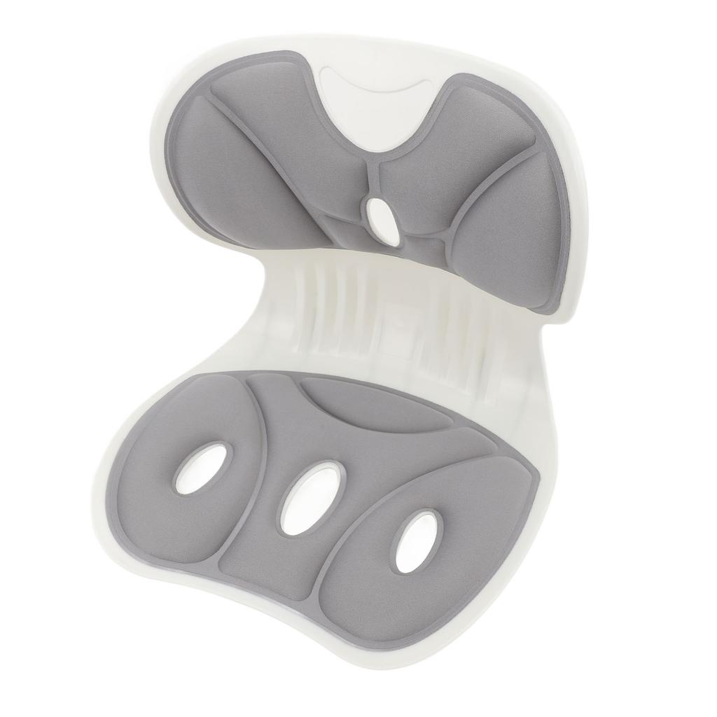 Back and Lumbar Support Breathable Fabric Petal Shaped   Chair Seating Cushion