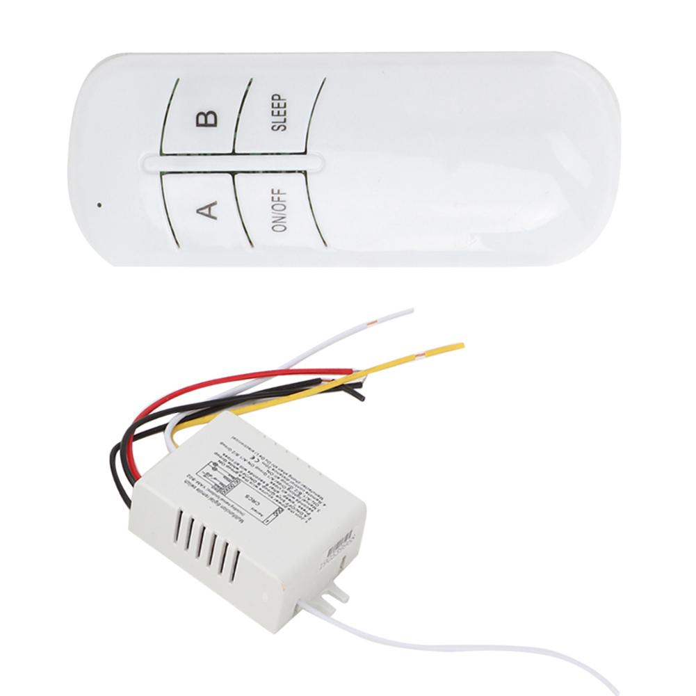 2 Ways ON/OFF 220V Digital Wireless Wall Light Receiver Transmitter Remote Control Switch
